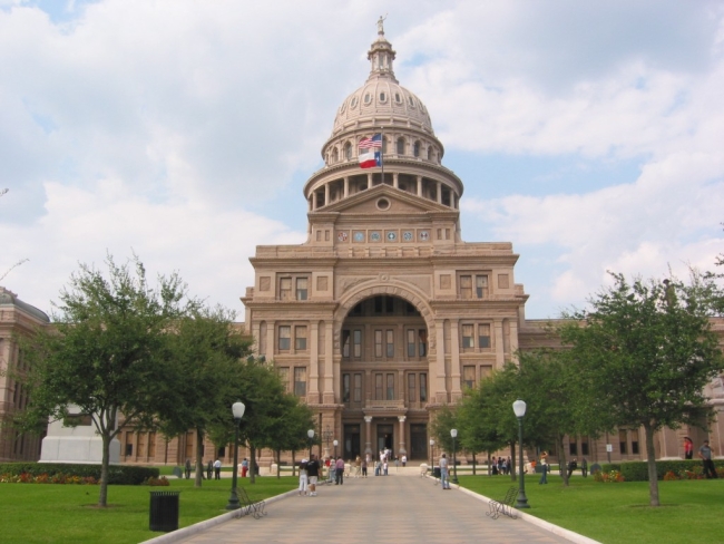 A photo of the Texas Capitol building. 